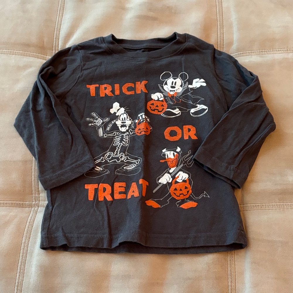 Disney  Trick or Treat Halloween Long Sleeve Tee 24months